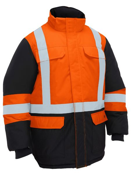 Bisley - Men's H Taped Hi Vis Freezer Hooded Jacket - BJ6454HT