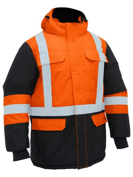 Bisley - Men's H Taped Hi Vis Freezer Hooded Jacket - BJ6454HT
