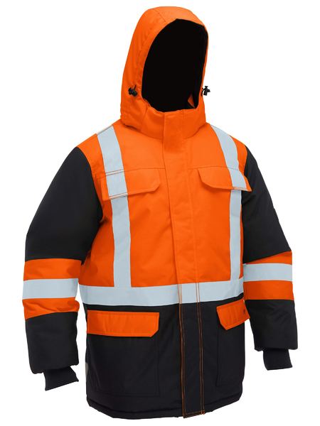 Bisley - Men's H Taped Hi Vis Freezer Hooded Jacket - BJ6454HT