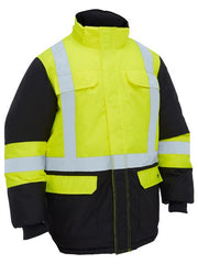 Bisley - Men's H Taped Hi Vis Freezer Hooded Jacket - BJ6454HT