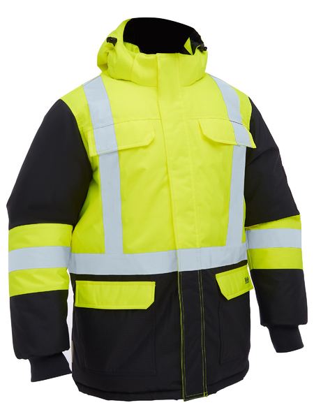 Bisley - Men's H Taped Hi Vis Freezer Hooded Jacket - BJ6454HT