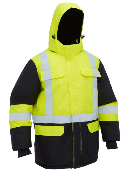 Bisley - Men's H Taped Hi Vis Freezer Hooded Jacket - BJ6454HT