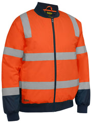 Bisley - Unisex Taped Hi Vis Bomber Jacket with Padded Lining - BJ6730T
