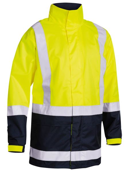 Bisley - Men's Taped Hi Vis Recycled Rain Shell Jacket - BJ6766T