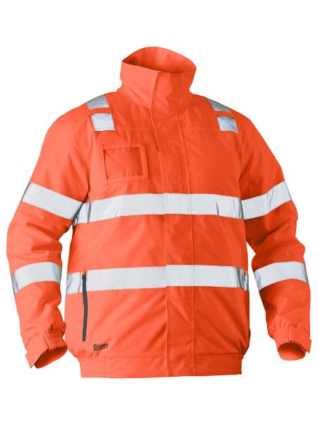 Bisley - Unisex Taped Hi Vis Wet Weather Bomber Jacket - BJ6770T