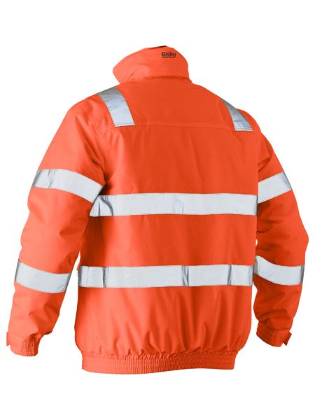 Bisley - Unisex Taped Hi Vis Wet Weather Bomber Jacket - BJ6770T