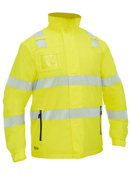 Bisley - Men's Taped Hi Vis Heated Jacket with Hood - BJ6842T