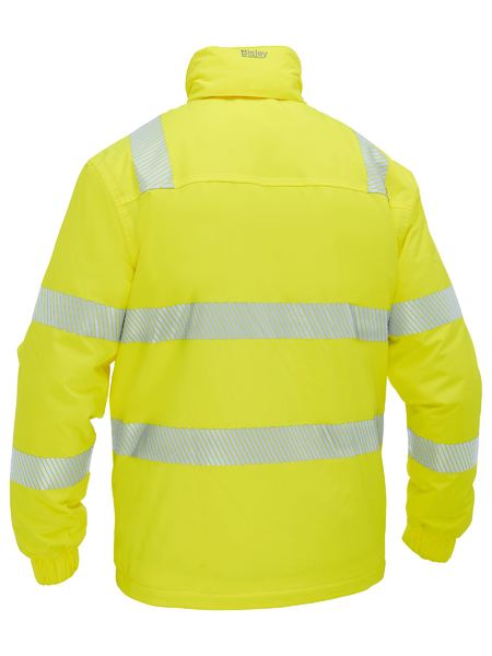 Bisley - Men's Taped Hi Vis Heated Jacket with Hood - BJ6842T