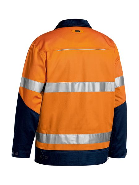 Bisley - Unisex Taped Hi Vis Drill Jacket with Liquid Repellent Finish - BJ6917T