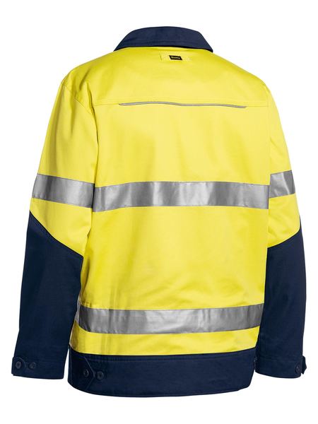 Bisley - Unisex Taped Hi Vis Drill Jacket with Liquid Repellent Finish - BJ6917T