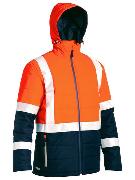 Bisley - Unisex Taped Hi Vis Puffer Jacket - BJ6929HT