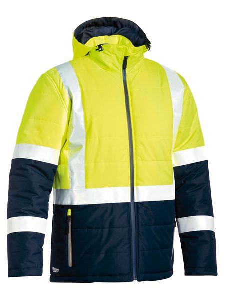 Bisley - Unisex Taped Hi Vis Puffer Jacket - BJ6929HT