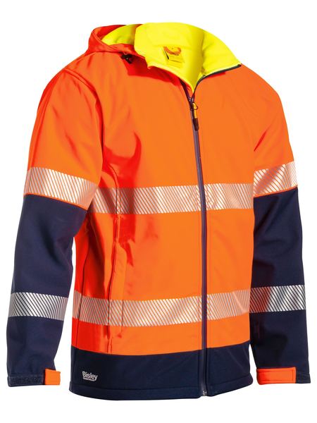 Bisley - Unisex Taped Hi Vis Ripstop Bonded Fleece Jacket - BJ6934T