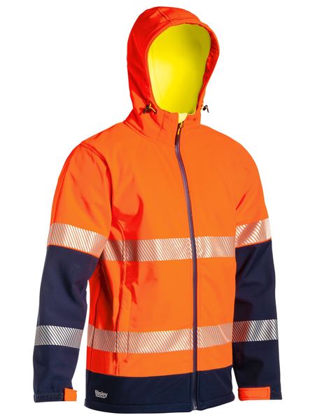 Bisley - Unisex Taped Hi Vis Ripstop Bonded Fleece Jacket - BJ6934T