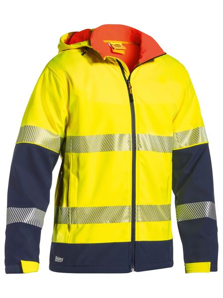 Bisley - Unisex Taped Hi Vis Ripstop Bonded Fleece Jacket - BJ6934T
