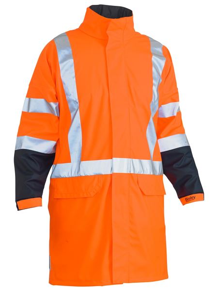 Bisley - Unisex X Taped Hi Vis TTMC Stretch PU Rain Coat - BJ6955XT