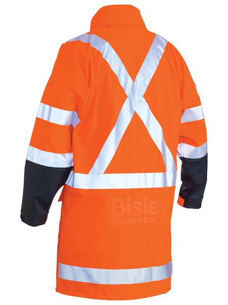 Bisley - Unisex X Taped Hi Vis TTMC Stretch PU Rain Coat - BJ6955XT