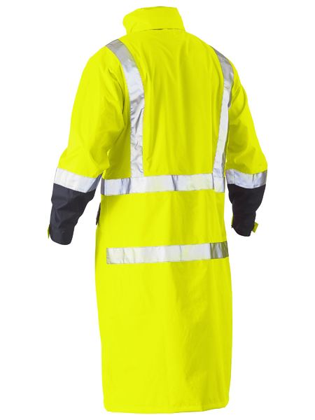 Bisley - Unisex Taped Hi Vis Long Rain Coat - BJ6961T