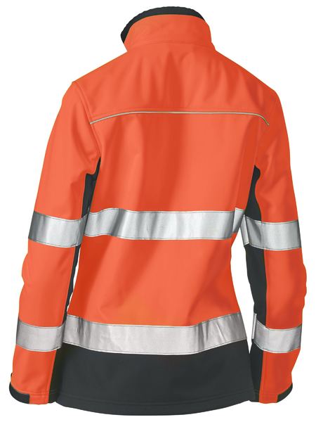 Bisley - Women's Taped Two Tone Hi Vis Soft Shell Jacket - BJL6059T