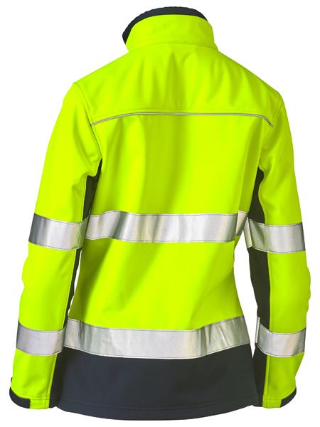 Bisley - Women's Taped Two Tone Hi Vis Soft Shell Jacket - BJL6059T