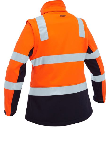 Bisley - Women's Taped Two Tone Hi Vis 3-in-1 Soft Shell Jacket - BJL6078T