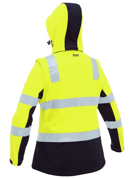 Bisley - Women's Taped Two Tone Hi Vis 3-in-1 Soft Shell Jacket - BJL6078T