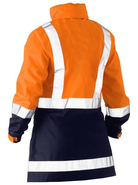 Bisley - Women's H Taped Two Tone Hi Vis Rain Jacket - BJL6966T