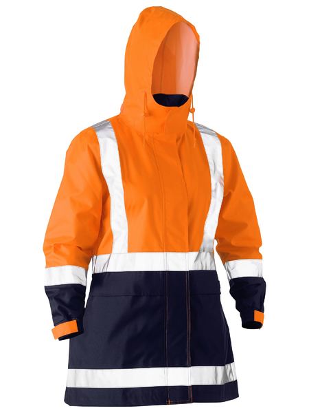 Bisley - Women's H Taped Two Tone Hi Vis Rain Jacket - BJL6966T