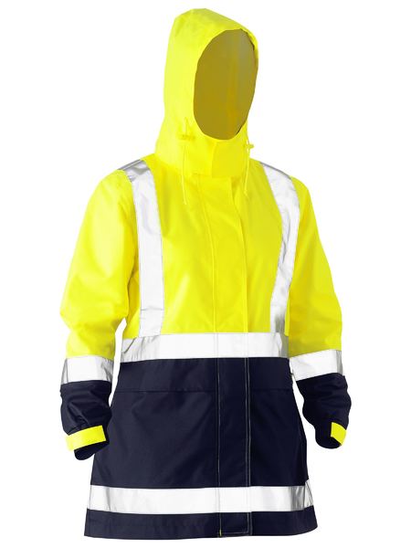 Bisley - Women's H Taped Two Tone Hi Vis Rain Jacket - BJL6966T