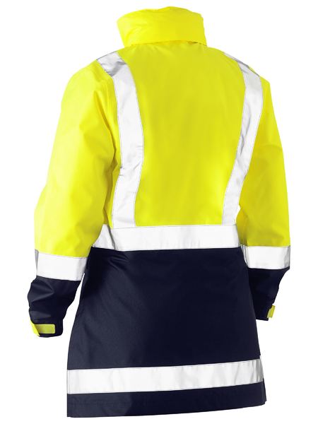 Bisley - Women's H Taped Two Tone Hi Vis Rain Jacket - BJL6966T