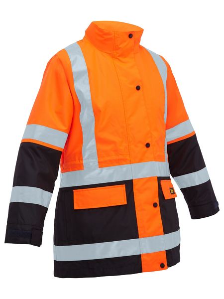 Bisley - Women's Taped Hi Vis 5 in 1 Rain Jacket - BKL6975
