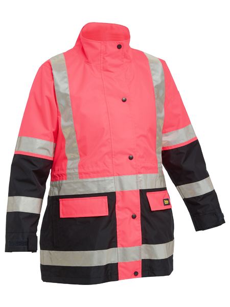 Bisley - Women's Taped Hi Vis 5 in 1 Rain Jacket - BKL6975