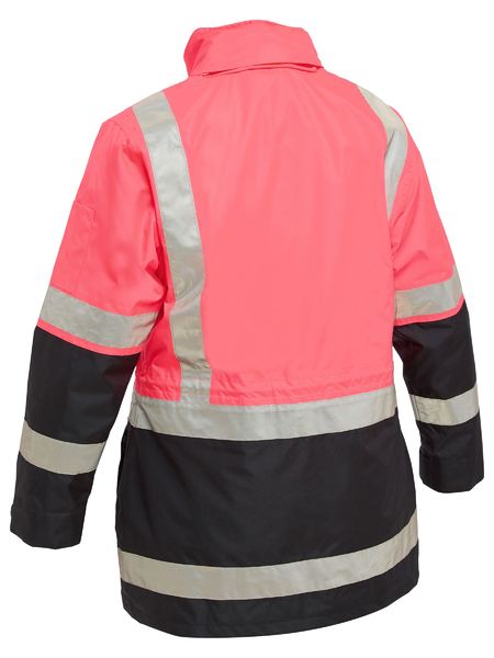 Bisley - Women's Taped Hi Vis 5 in 1 Rain Jacket - BKL6975