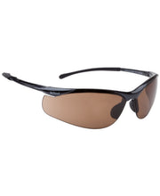Bollé Contour Safety Glasses - Dark Gun Frame PLATINUM AS/AF