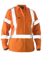 Bisley - Recycle Women's X Taped Hi Vis Drill Shirt - BL6266XT