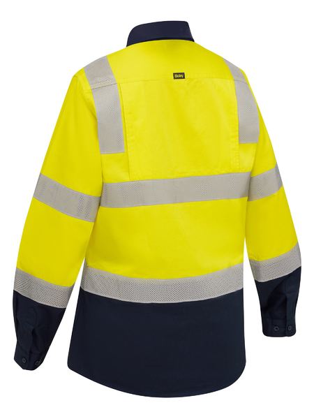 Bisley - Women's Taped Biomotion Hi Vis Cool Lightweight Vented Shirt - BL6396T