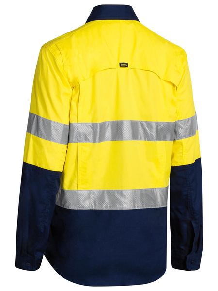 Bisley - Women's X Airflow™ Taped Hi Vis Ripstop Shirt - BL6415T