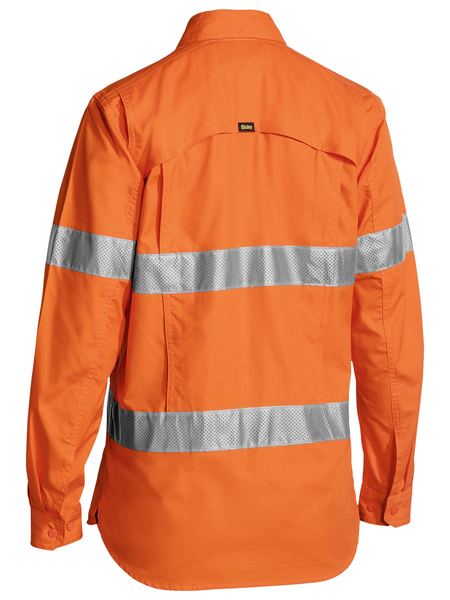 Bisley - Women's X Airflow™ Taped Hi Vis Ripstop shirt - BL6416T