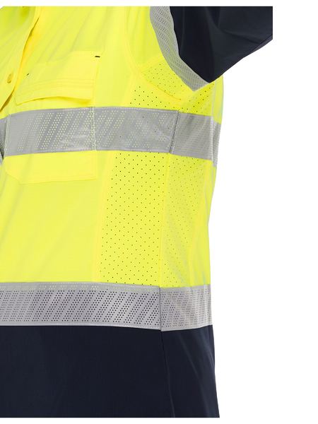 Bisley - Women's X Airflow™ Hi Vis Taped Stretch Ripstop Shirt - BL6491T