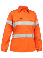 Bisley - Women's Taped Hi Vis Cool Lightweight Drill Shirt - BL6897