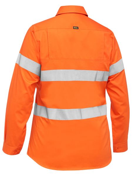 Bisley - Women's Taped Hi Vis Cool Lightweight Drill Shirt - BL6897