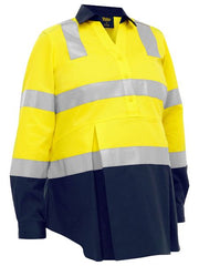 Bisley - Women's Taped Two Tone Hi Vis Closed Front Maternity - BLM6660T