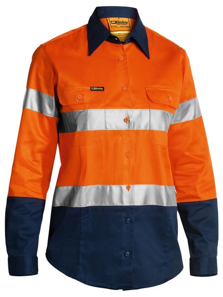 Bisley - Women's Taped Hi Vis Drill Shirt - BLT6456