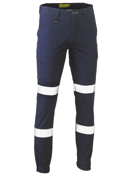 Bisley - Men's Taped Biomotion Stretch Cotton Drill Cargo Cuffed Pants - BPC6028T