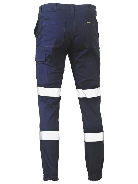 Bisley - Men's Taped Biomotion Stretch Cotton Drill Cargo Cuffed Pants - BPC6028T
