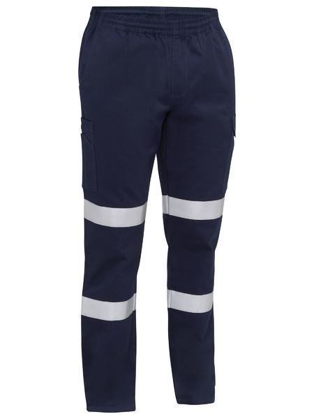 Bisley - Men's Taped Biomotion Stretch Cotton Drill Elastic Waist Cargo Work Pant - BPC6029T