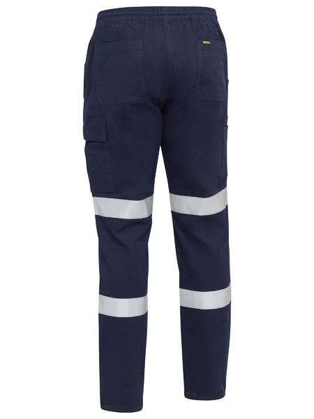 Bisley - Men's Taped Biomotion Stretch Cotton Drill Elastic Waist Cargo Work Pant - BPC6029T