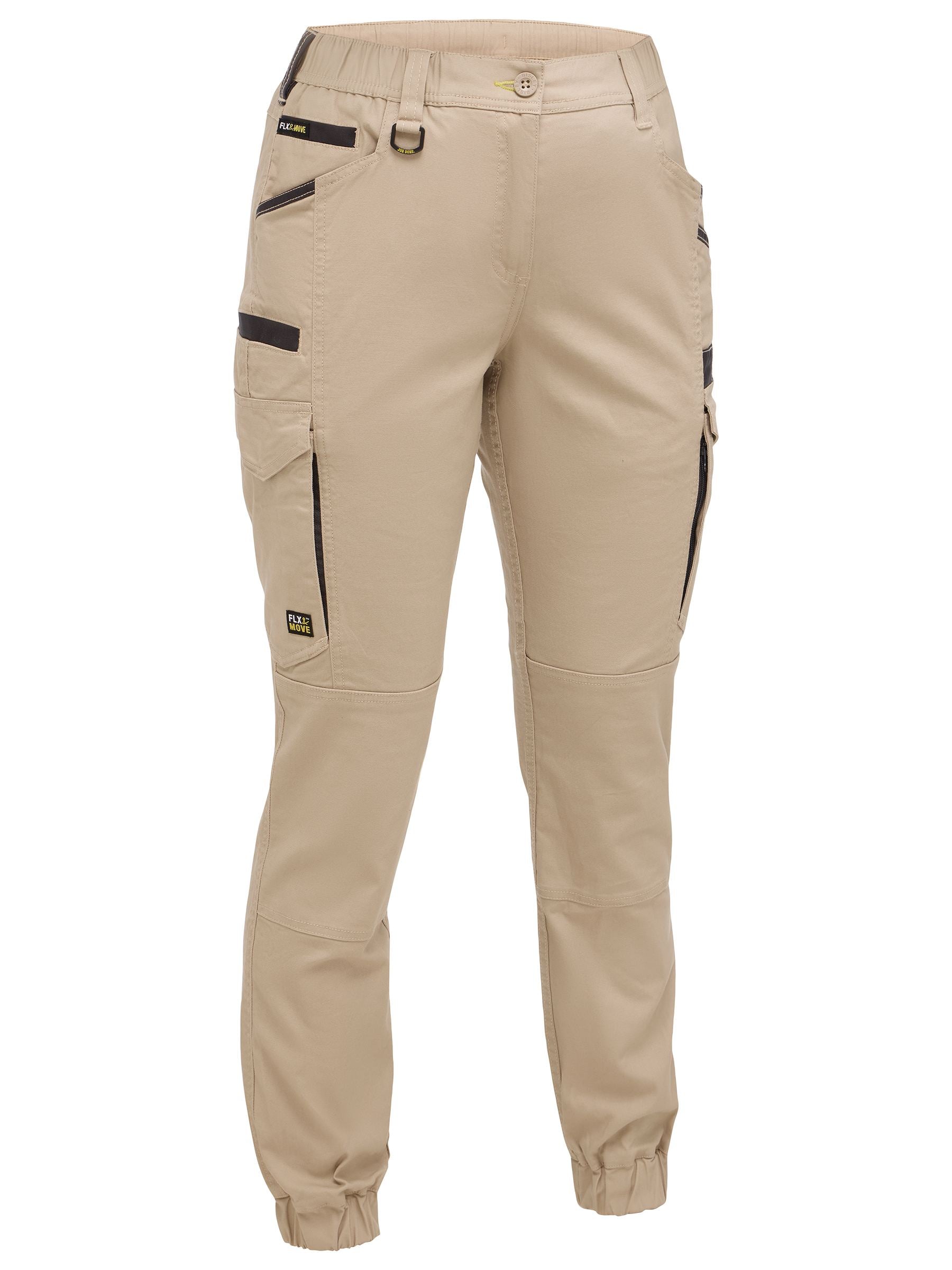 Bisley - Womens Flx & Move™ Elastic Waist Cargo Cuffed Pants - BPCL6237