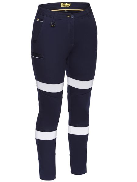 Bisley - Women's Taped Mid Rise Stretch Cotton Pants - BPL6015T