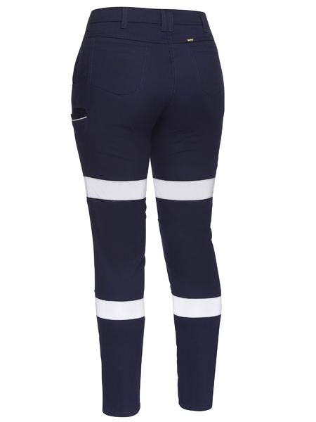 Bisley - Women's Taped Mid Rise Stretch Cotton Pants - BPL6015T